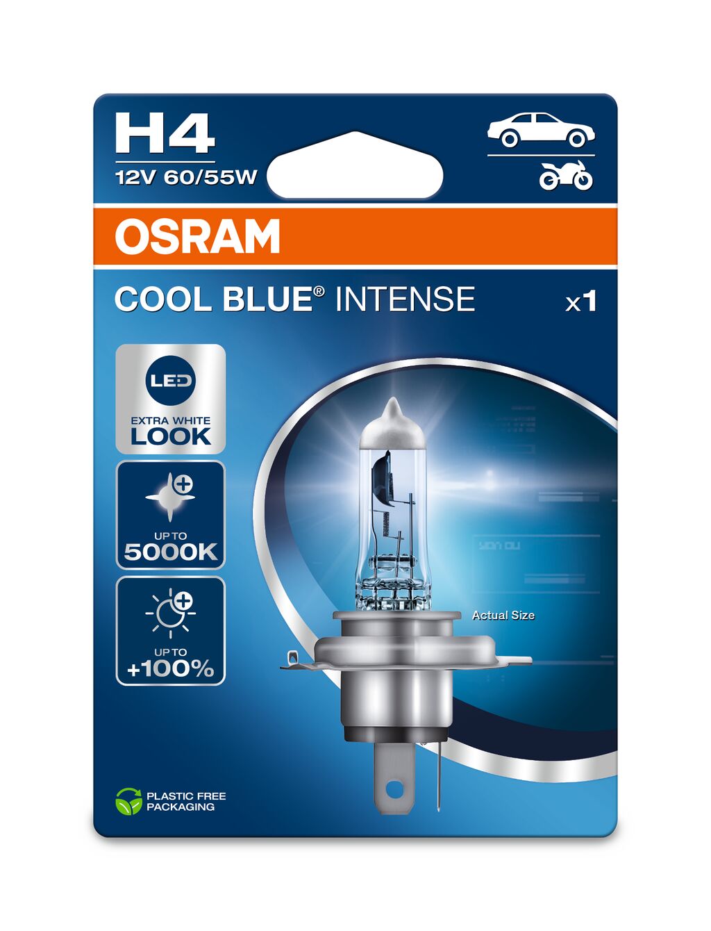 OSRAM COOL BLUE INTENSE H4 12V BLI1 ECO